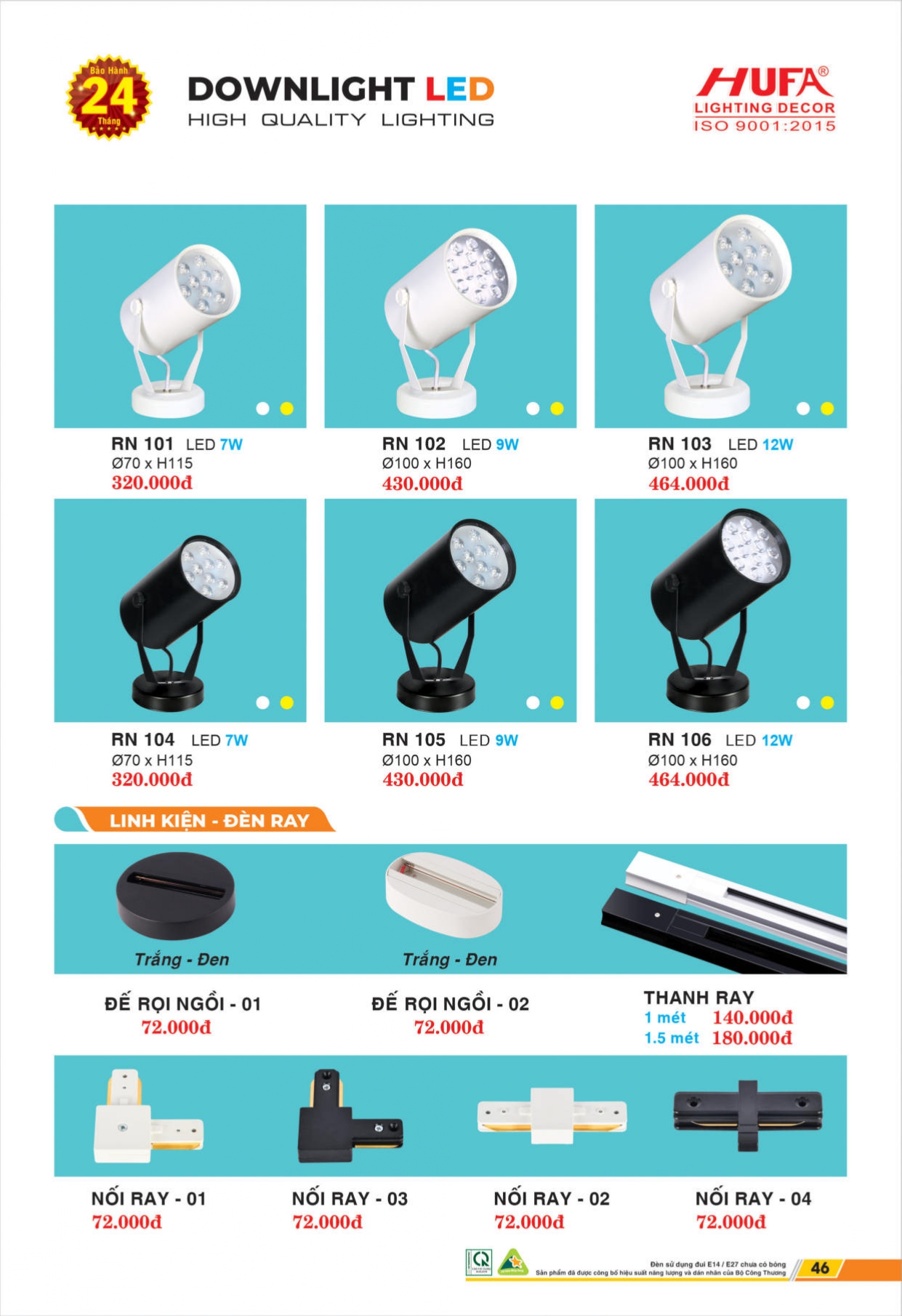 Bảng giá đèn LED HUFA 2026